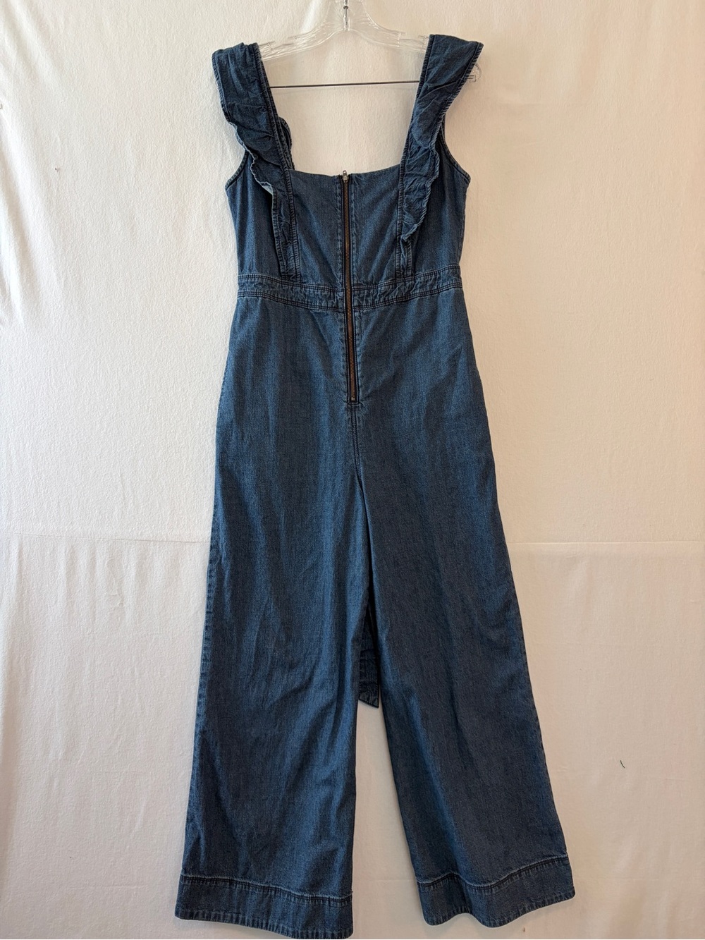 Free People Sun Valley Wide Leg Demin Jumpsuit